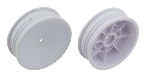 Slim Front Wheels, 2WD White 12mm Hex for B6 and B6D - Race Dawg RC