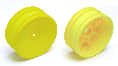2WD Front Sheels, 2.2in, 12mm Hex, Yellow - Race Dawg RC
