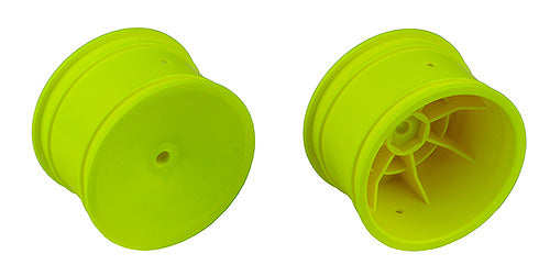 2WD/4WD Rear Wheels, 2.2 in, 12 mm Hex, Yellow - Race Dawg RC