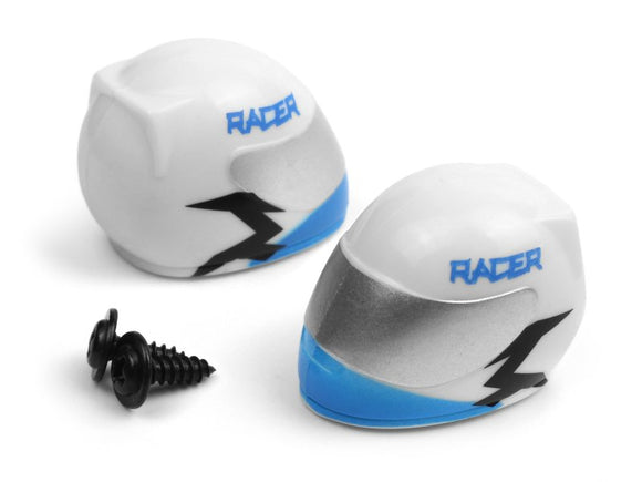 Driver Helmet (Blue/2pcs), Smyter - Race Dawg RC