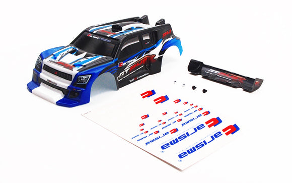 GT24R Painted and Decorates Rally Body (Blue) - Race Dawg RC