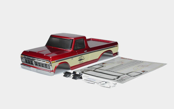 1976 F-150 Painted Body Set Rudy Red, for SCA-1E (324mm) - Race Dawg RC