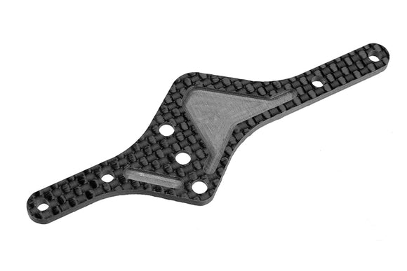 Body Mount Plate FSX-10 - Graphite 2.5mm - 1 pc - Race Dawg RC