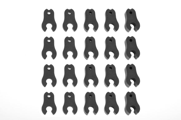 Caster Clips Set - 1 to 4.5mm - 1 Set: Dementor, Kronos, - Race Dawg RC