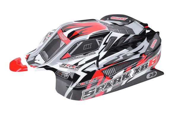 Polycarbonate Body, Spark XB6, Red, Cut, Decal Sheet, 1pc - Race Dawg RC