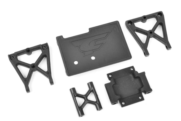 Center Roll Cage Mount - Composite - 1 Set: Dementor - Race Dawg RC