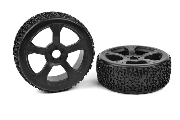 Off-Road 1/8 Buggy Tires - Ninja - Low Profile - Glued on - Race Dawg RC