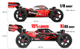 Asuga XLR 6S RTR - Red - Race Dawg RC