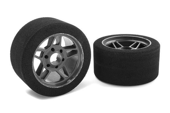 Attack Foam Tires - 1/8 Circuit - 35 Shore - Front - - Race Dawg RC