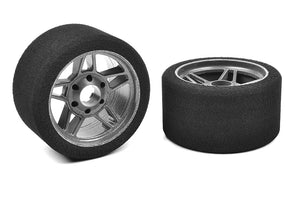 Attack Foam Tires, for 1/8 Circuit, 30 Shore, Front, - Race Dawg RC