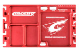 CNC Aluminum Multi-Purpose Ultra Parts Tray; Red - Race Dawg RC