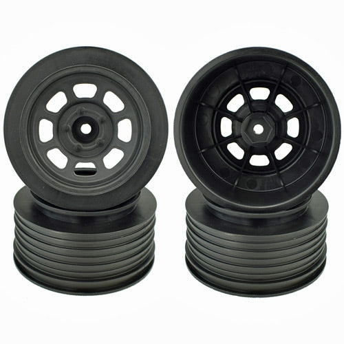Speedway Short Course Wheels, for Traxxas Slash Front, Black - Race Dawg RC
