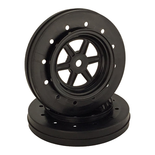 Gambler Wheels for Accelerator Tires, Black - Race Dawg RC