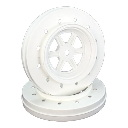 Gambler Wheels for Accelerator Tires, White - Race Dawg RC