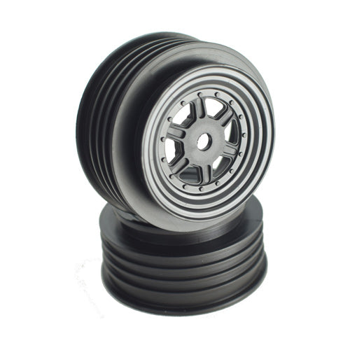 Gambler Front Wheels with 12mm Hex/ TLR Offset/ Black - Race Dawg RC