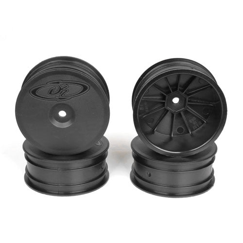 Speedline Buggy Wheels for AE B64 and TLR22 3.0 Front, Black - Race Dawg RC