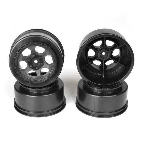 Trinidad SC Wheels-Assoc SC5M- SC10-ProSC/+3mm/Black/4pcs - Race Dawg RC