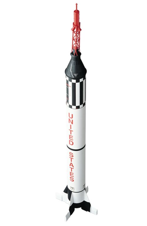 Mercury Redstone Model Rocket Kit, Skill Level 3 - Race Dawg RC