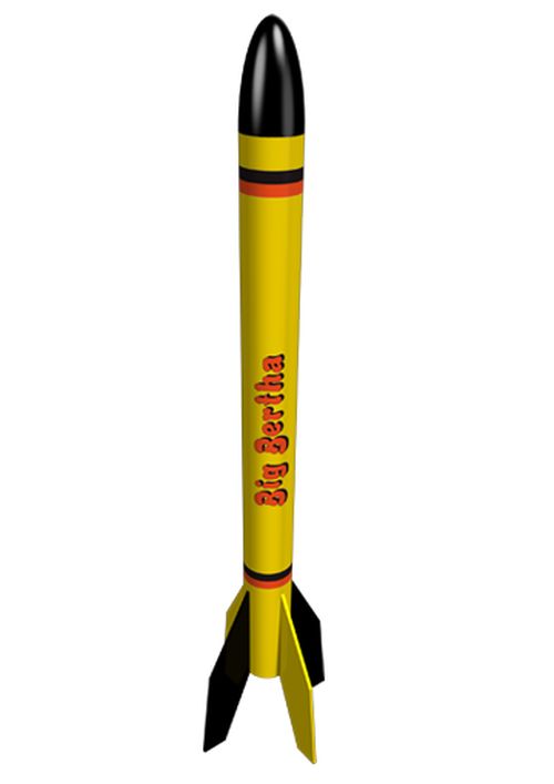 Big Bertha Model Rocket Kit, Skill Level 1 - Race Dawg RC