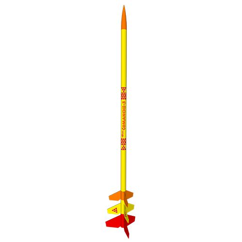 Comanche-3 Model Rocket Kit, Skill Level 3 - Race Dawg RC
