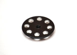 1/8 Black XL Wing Buttons 22mm (2) - Race Dawg RC