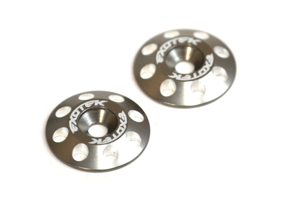 Flite Wing Buttons V2, 6061 Gunmetal - Race Dawg RC