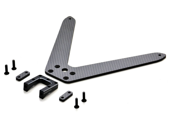 22S Pro Body Mount Set, Alloy and CF for the Rear - Race Dawg RC