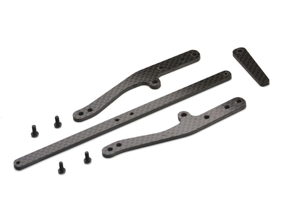 F1 Ultra Carbon Brace Set, Chassis and Wing - Race Dawg RC