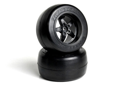 Twister Pro Drag Tire & Wheel Set w/ Firm Foam, 1 pair - Race Dawg RC