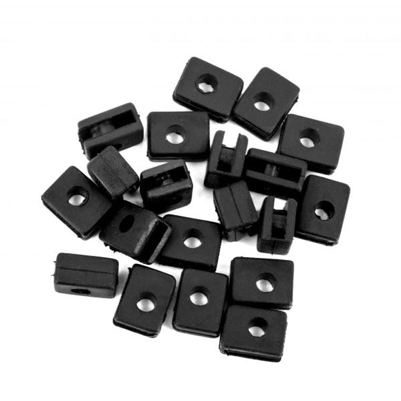 Square Servo Grommets, 20-Pack - Race Dawg RC