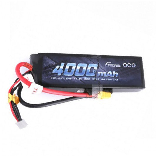 Gens Ace 4000mAh 11.1V 50C 3S1P Lipo Battery Pack - Race Dawg RC