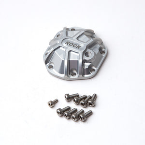 3D Machined Differential Cover (Silver) for R1 Axle. - Race Dawg RC