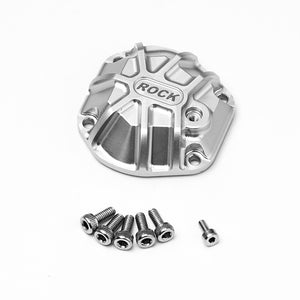 3D Machined Differential Cover (Silver) For GS01 Axle. - Race Dawg RC