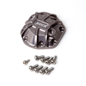 3D Machined Differential Cover (Titanum Gray) for R1 Axle. - Race Dawg RC