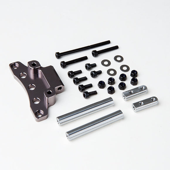 Front Upper Link Mount (Titanium Gray) for GS01 Axle - Race Dawg RC