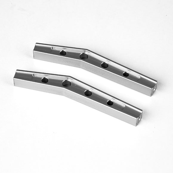 GS01 Machined M3 78mm Bent Lower Link (2) (Silver) - Race Dawg RC