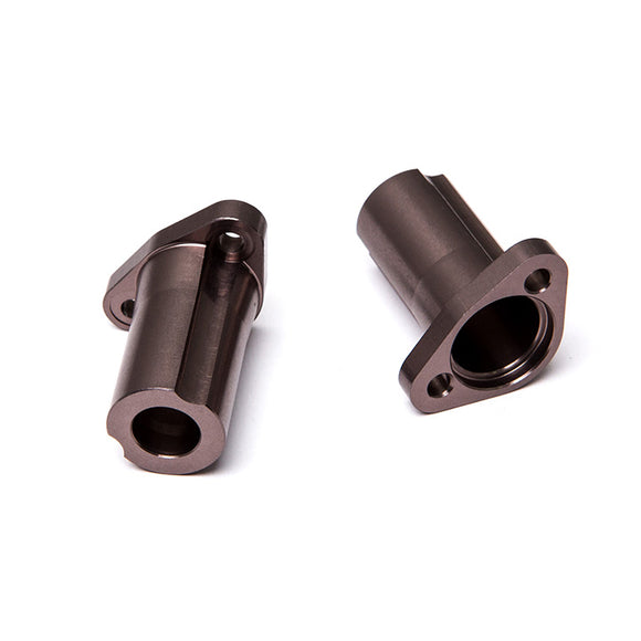Aluminum Straight axle adapter (Titanium Gray) (2) for GS01 - Race Dawg RC
