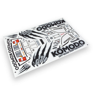 Komodo Decal Sheet - Race Dawg RC