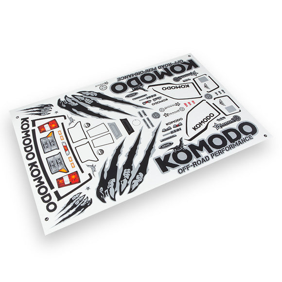 Komodo Decal Sheet - Race Dawg RC