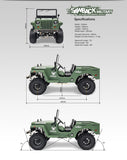 Military Sawback RTR Off-Road 4WD, 1/10th Scale - Race Dawg RC
