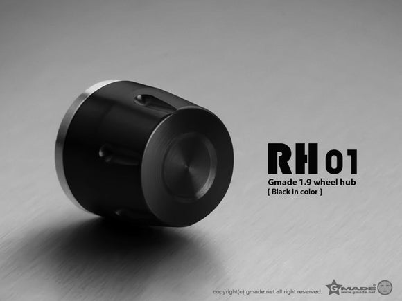 1.9 RH01 Wheel Hubs (Black) (4) - Race Dawg RC