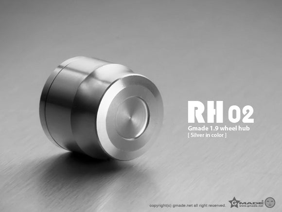 1.9 RH02 Wheel Hubs (Silver) (4) - Race Dawg RC