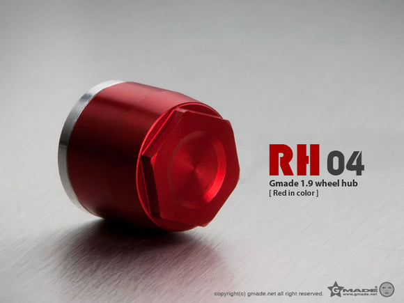 1.9 RH04 Wheel Hubs (Red) (4) - Race Dawg RC
