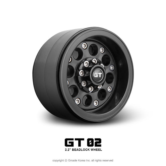 2.2 GT02 Beadlock Wheels (2) - Race Dawg RC