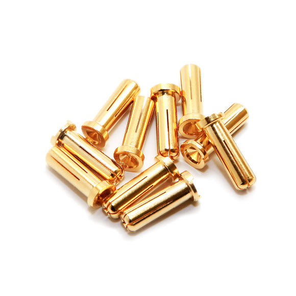 Maclan MAX CURRENT 5mm Gold Bullet Connectors (10 pcs) - Race Dawg RC