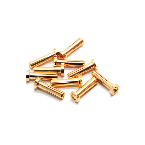 Maclan MAX CURRENT 4mm Gold Bullet Connectors  (10 pcs) - Race Dawg RC