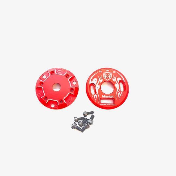 Maclan DRK 4-Pole Motor Front & End Cap (Red) - Race Dawg RC