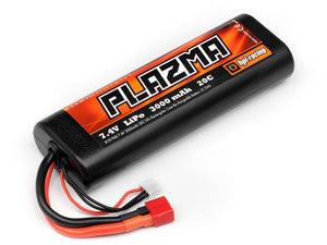 Plazma 7.4V 3000mAh 20C Lipo Round Case Sport Pack - Race Dawg RC