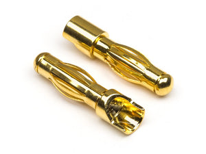 Male Gold Plated Connector (1 Pr) - Race Dawg RC
