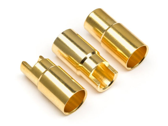 Female Gold Connectors (6.0mm Dia) (3pcs) - Race Dawg RC